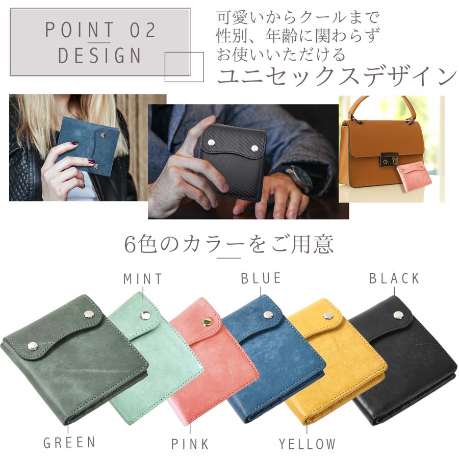 エクスビータ ミニ 財布 小さすぎない 大容量 二つ折り メンズ