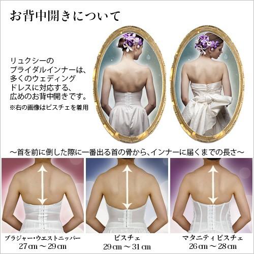 ブライダルインナー 2点 フレアSet DollyStylishF ビスチェ 背中開き対応 日本製｜bridal-luxy｜06