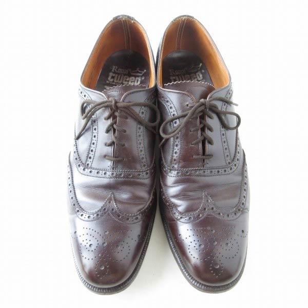 80s-90s CHEANEY チーニー Royal Tweed ショート ウィングチップ 27.5 