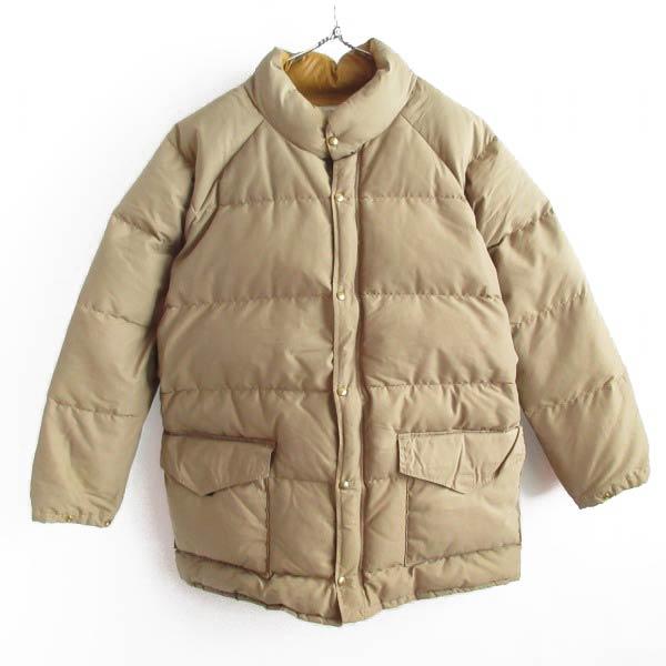 70s-80s OUTDOOR WORLD PRODUCTS ダウンジャケット Lサイズ ベージュ系 ビンテージ ダブルジップ D149-18-0001_1