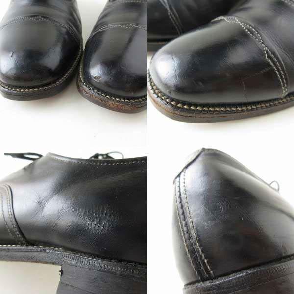 60s USA製 Thom McAn トムマッキャン ストレートチップ 黒 レディース
