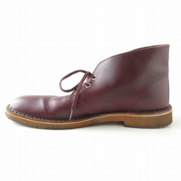 【極美品】クラークス デザートブーツ ホーウィンレザー バーガンディ UK7 Clarks クラークス HORWEEN クロムエクセル レザー デザートブーツ UK9