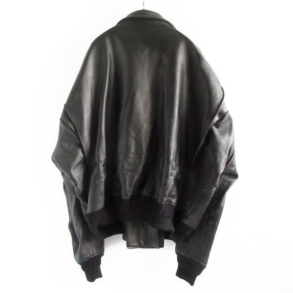 90s USA製 VF Imagewear レザージャケット 黒 XXXXL フライト