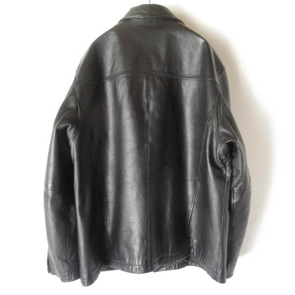 美品 WILSONS LEATHER Tバック レザー ジャケット 黒 L ブラック カー
