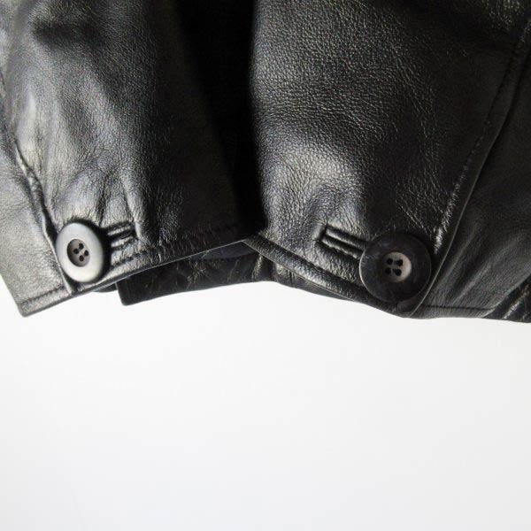 美品 WILSONS LEATHER Tバック レザー ジャケット 黒 L ブラック カー