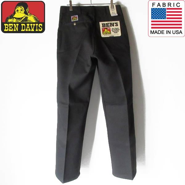 新品 US企画 BEN DAVIS ベンデイビス ベンズ ワークパンツ 黒 W31 L32