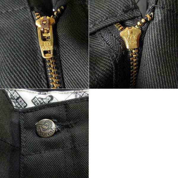 新品 US企画 BEN DAVIS ベンデイビス ベンズ ワークパンツ 黒 W38