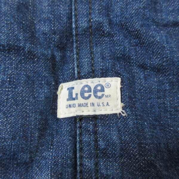 70s USA製 Lee リー 81-LJ デニム カバーオール 大きめL程度