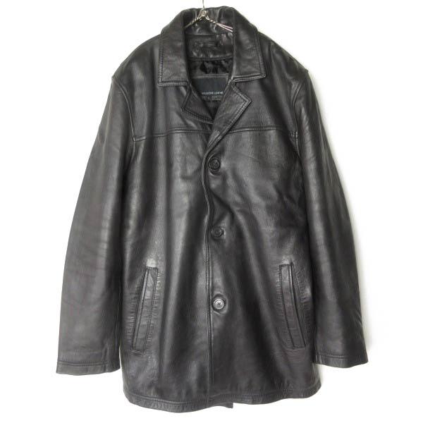 00s WILSONS LEATHER ラム レザー ジャケット 黒 L カーコート