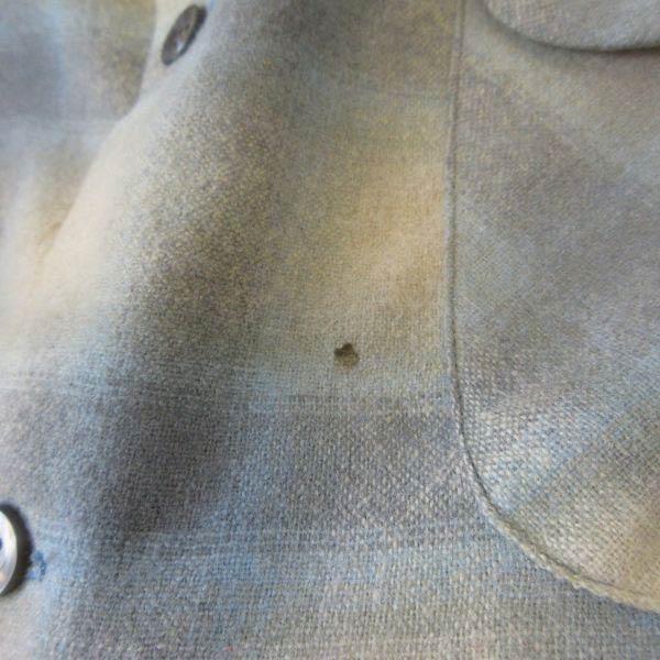 新品 70s USA製 PENDLETON オンブレチェック ウール ボード シャツ XL レアカラー ペンドルトン ビンテージ デッドストック D153-14-0011ZTの画像