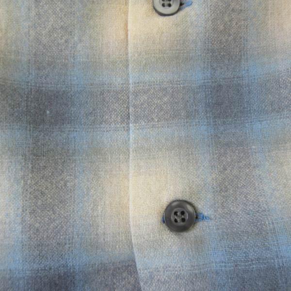 新品 70s USA製 PENDLETON オンブレチェック ウール ボード シャツ XL レアカラー ペンドルトン ビンテージ デッドストック D153-14-0011ZTの画像