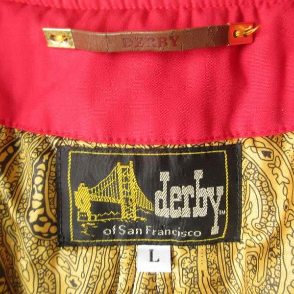 Derby of San Francisco ダービー ジャケット 赤系 L ダービーオブ