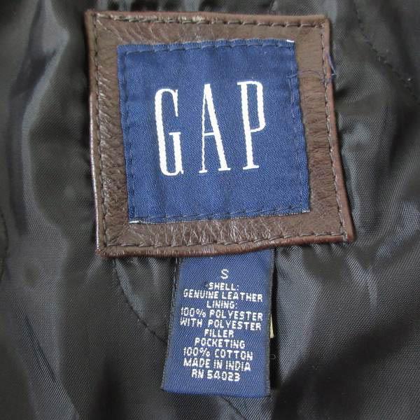Old Gap 紺タグ レザージャケット ビンテージ加工 Mサイズ 90s OLD GAPレザージャケットを買ってみた | 軟式古着部