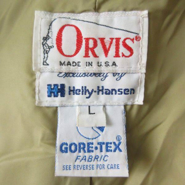 80s USA製 ORVIS オービス×ヘリーハンセン ゴアテックス パーカー L