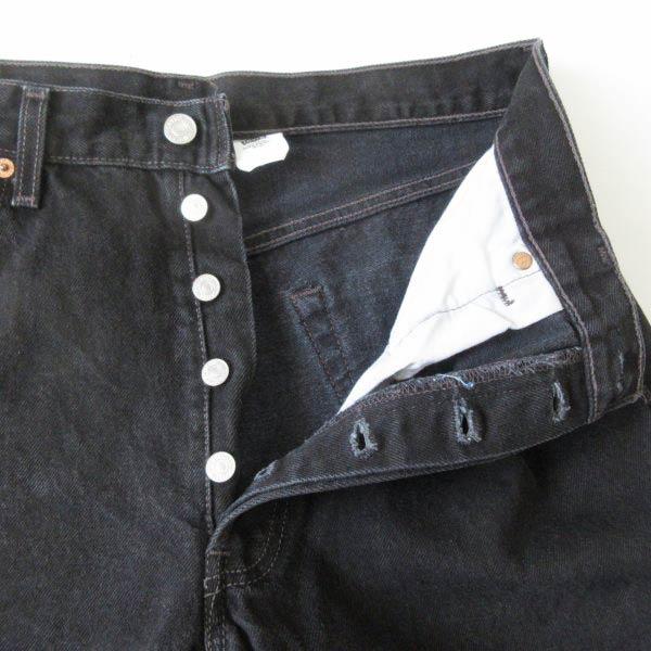 Levi's（リーバイス） 美品 00s 501 後染め ブラック ジーンズ W34 L30