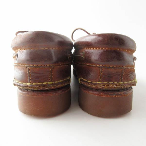 USA製 Timberland ティンバーランド 3EYE モカシン 10W 幅広28cm 茶系