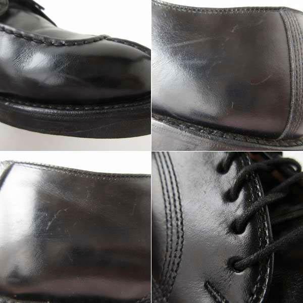 美品 USA製 アレンエドモンズ Dellwood Uチップ シューズ 黒 8D 26cm