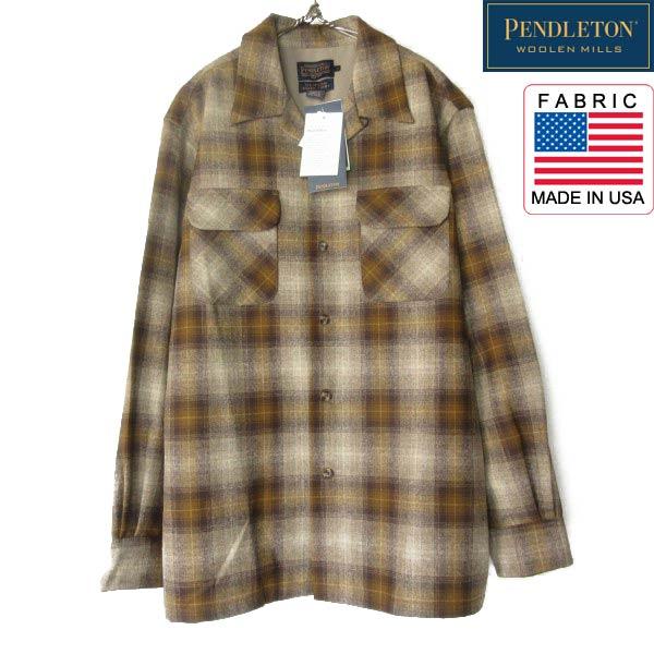 新品 PENDLETON ペンドルトン オンブレ チェック柄 ボードシャツ M ウール シャツ 未使用品 D154-14-0002ZTの画像