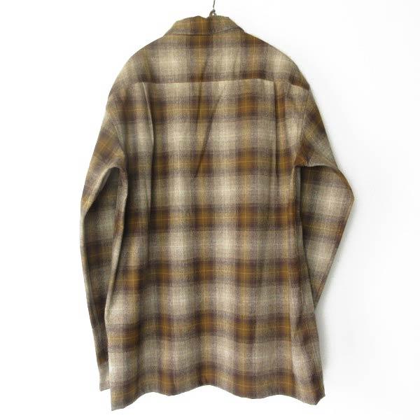 新品 PENDLETON ペンドルトン オンブレ チェック柄 ボードシャツ M ウール シャツ 未使用品 D154-14-0002ZTの画像