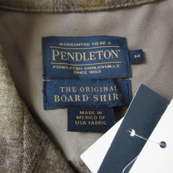 新品 PENDLETON ペンドルトン オンブレ チェック柄 ボードシャツ M ウール シャツ 未使用品 D154-14-0002ZTの画像