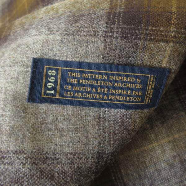 新品 PENDLETON ペンドルトン オンブレ チェック柄 ボードシャツ M ウール シャツ 未使用品 D154-14-0002ZTの画像