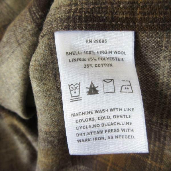 新品 PENDLETON ペンドルトン オンブレ チェック柄 ボードシャツ M ウール シャツ 未使用品 D154-14-0002ZTの画像