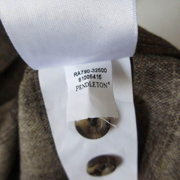 新品 PENDLETON ペンドルトン オンブレ チェック柄 ボードシャツ M ウール シャツ 未使用品 D154-14-0002ZTの画像