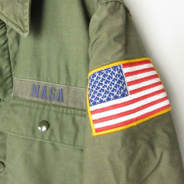 80s USA製 実物 米軍 A-2 × NASA デッキ ジャケット L 内ボア N-1後継