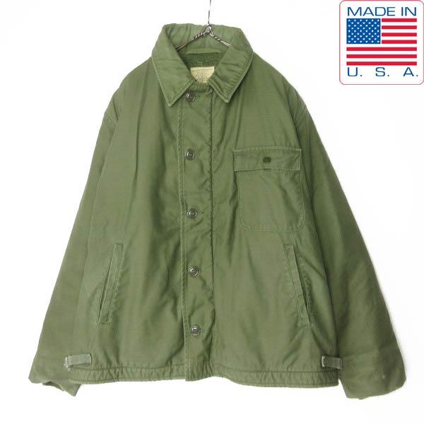 MILITARY（ミリタリー） 1968年製 USA製 実物 米軍 US NAVY A-2 デッキ 
