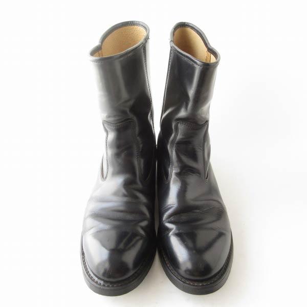 70s USA製 SEARS ペコスブーツ 黒 9.5EE 幅広27.5cm ブラック シアーズ 