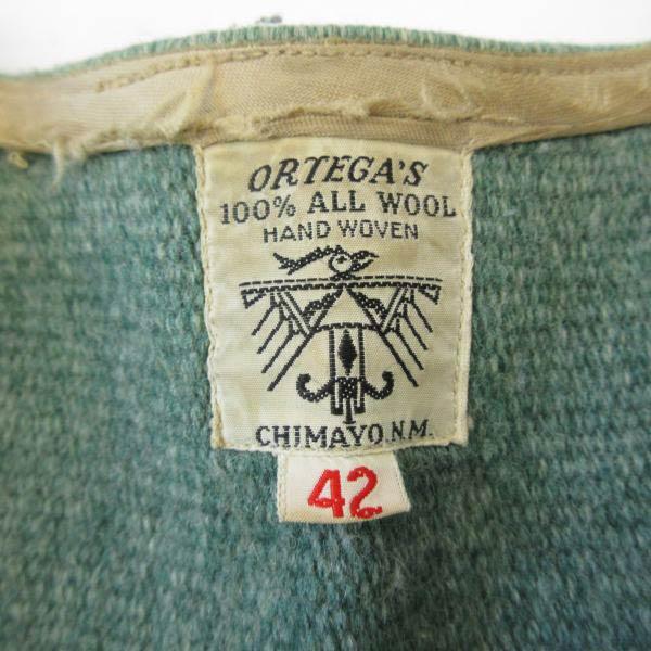 ORTEGA'S 100%ウール ベスト 42 ORTEGA'S 100%ウール ベスト 42 オルテガ ベスト 36・アメリカ チマヨ