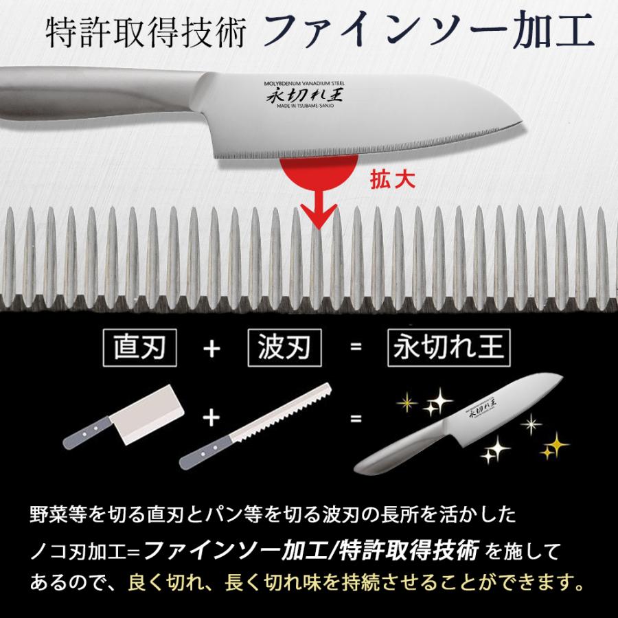 三徳包丁 日本製 包丁 ステンレス 猫 万能包丁 燕三条 包丁 永切れ王 和包丁 TV放映 切れる 三徳庖丁 庖丁 ほうちょう ナイフ 永切れ包丁 切れ味 調理器具 | STYLENEO | 02