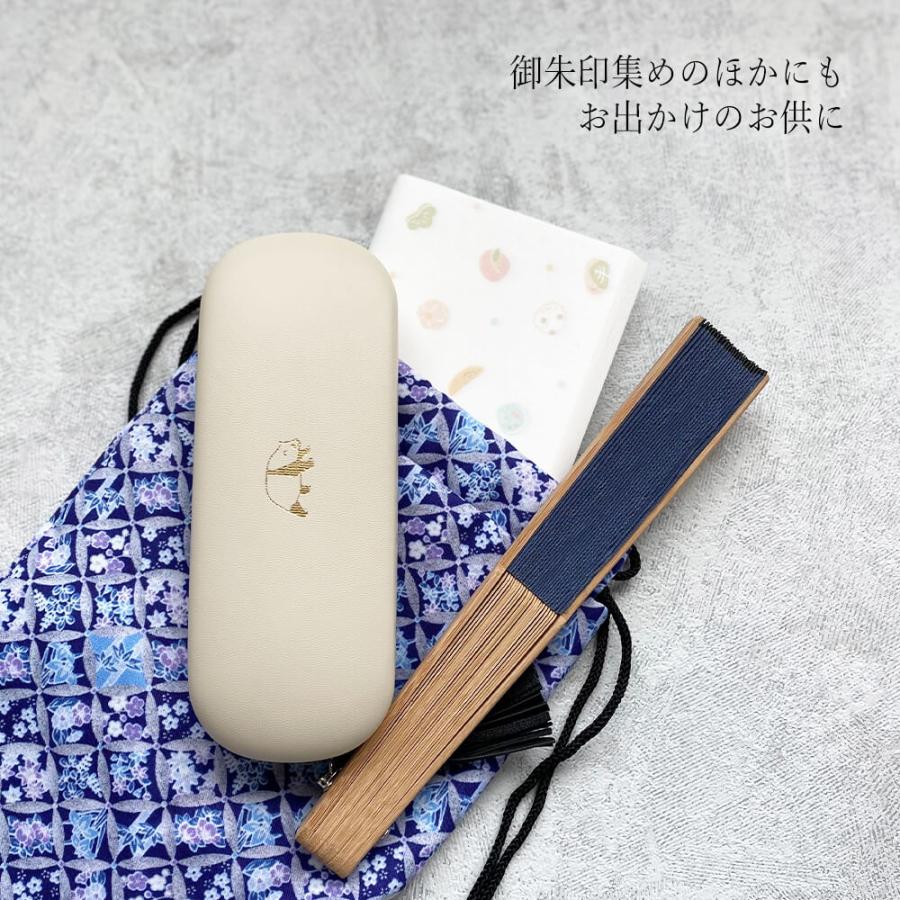 朱印帳入れ 巾着 2冊入れ ご朱印帳入れ きんちゃく 巾着袋 京都 お参り 和柄 おしゃれ 御朱印帳袋 御集印帳 蛇腹 ジャバラ 御朱印 お寺 巡り 和綴じ 和紙 ギフト | STYLENEO | 03