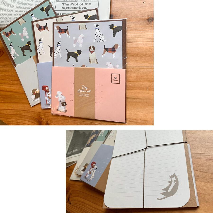 レター セット 手紙 どうぶつ ねこ いぬ 大人 おしゃれ 便箋 かわいい 両親 結婚 式 一筆箋 封筒 お礼状 縦 横書き かわいい 花嫁 お母さん 結婚式 敬老の日 | STYLENEO | 07