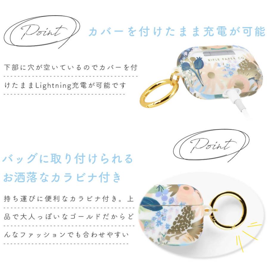 STYLENEO airpods pro ケース かわいい おしゃれ カラビナ 金箔 北欧