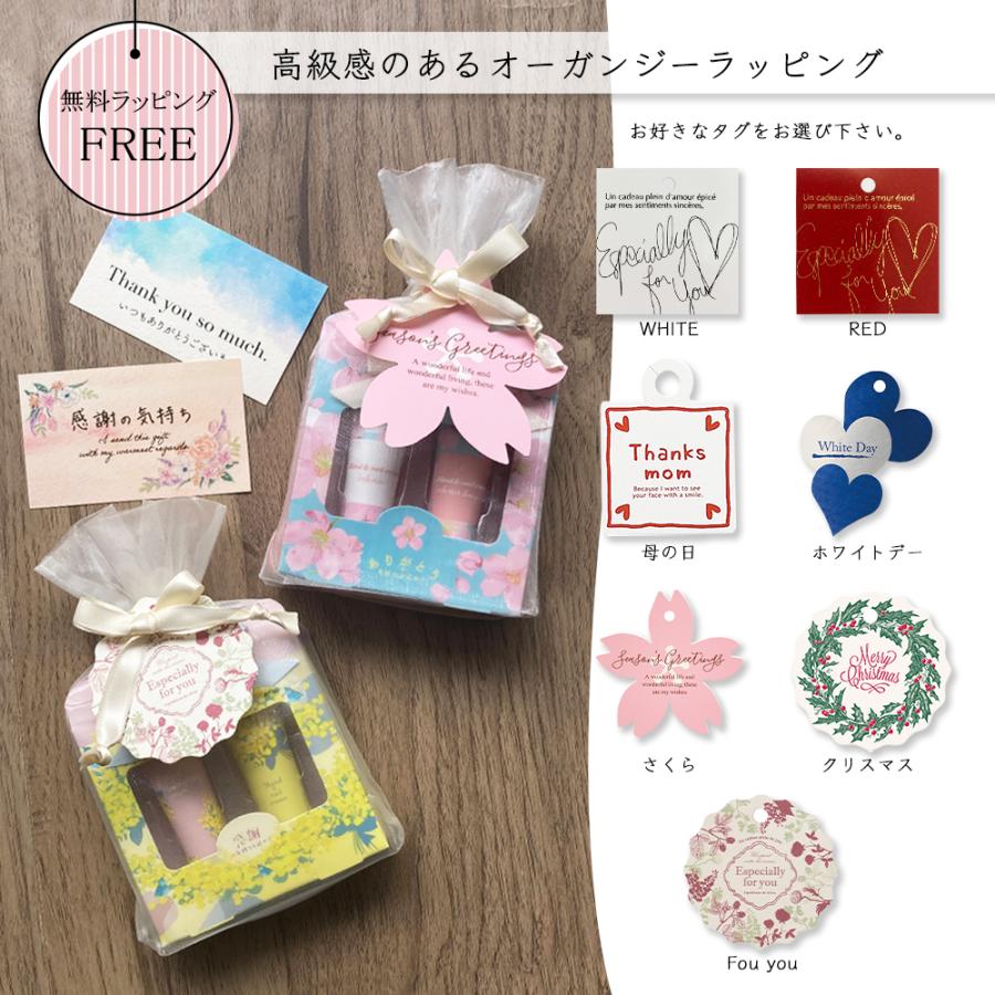 ハンドクリーム ギフト 2本セット ミニサイズ 無料ラッピング