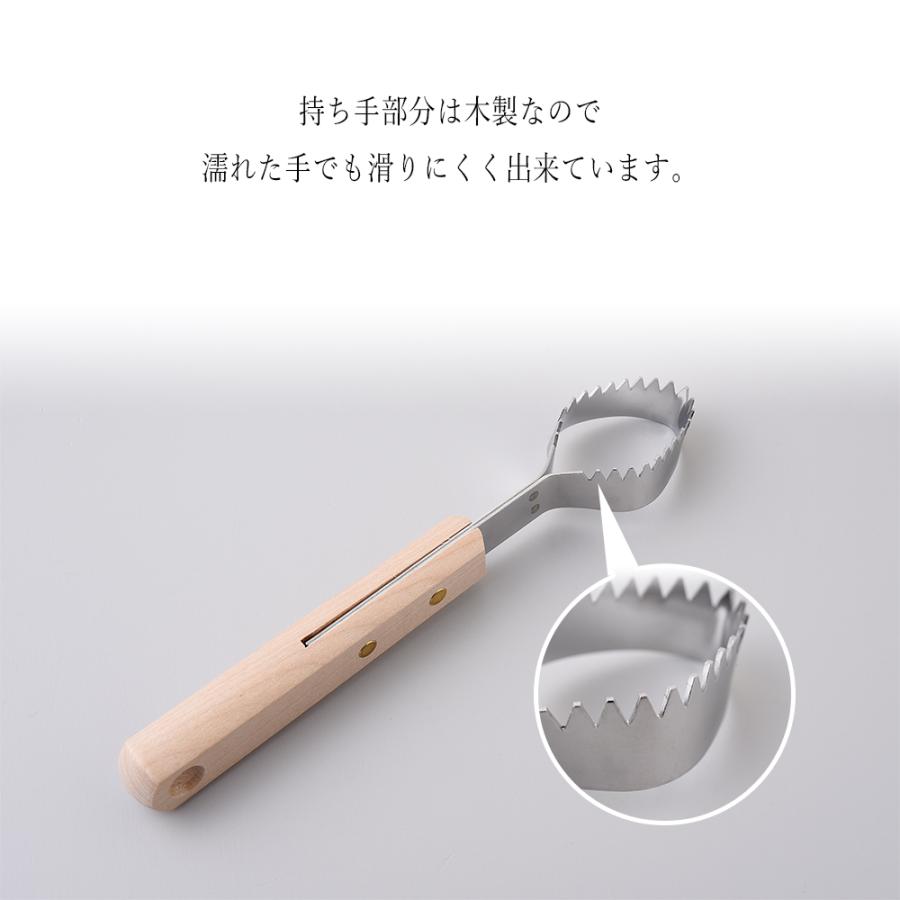 出刃包丁 鱗取り 骨抜き 日本製 3点 包丁セット 鱗取り 魚 ウロコ取り 骨抜き 魚 日本製 ステンレス 鱗取り 魚 ウロコ取り 骨抜き 魚 ネコ 燕の匠技 猫柄 調理 | STYLENEO | 11