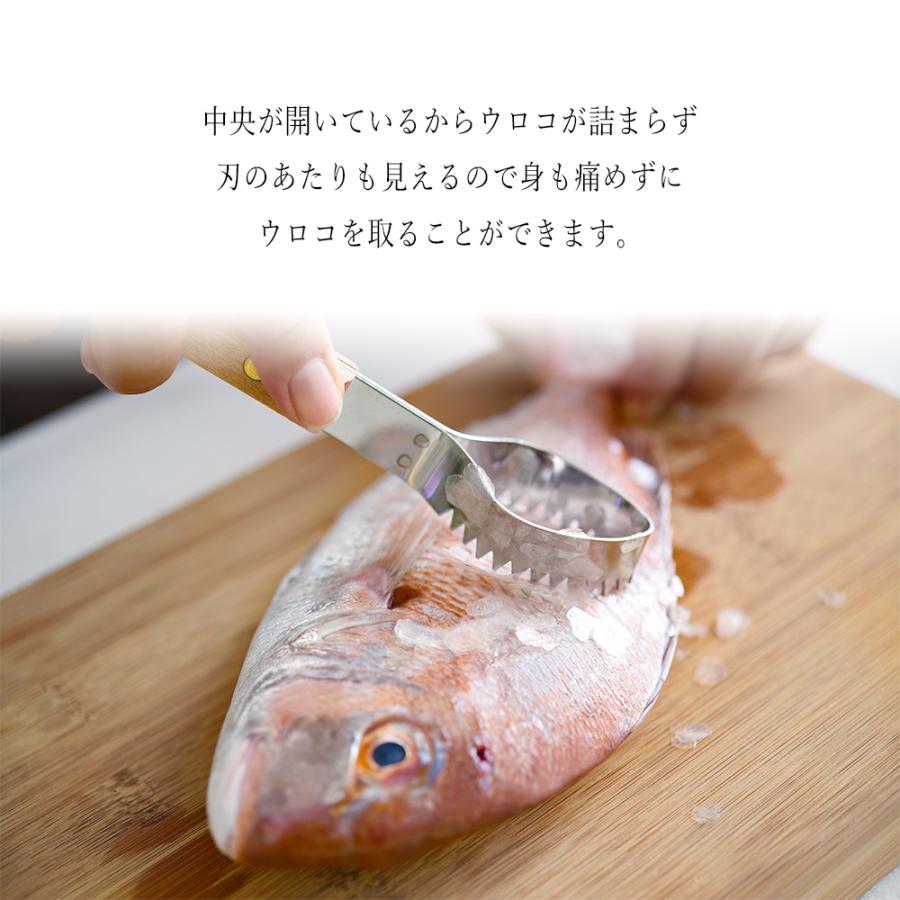出刃包丁 鱗取り 骨抜き 日本製 3点 包丁セット 鱗取り 魚 ウロコ取り 骨抜き 魚 日本製 ステンレス 鱗取り 魚 ウロコ取り 骨抜き 魚 ネコ 燕の匠技 猫柄 調理 | STYLENEO | 09