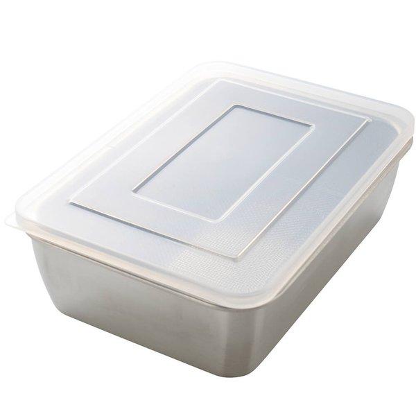 STYLENEO 蓋付きステンレスバット＆ザルセット バット 角バット 蓋付