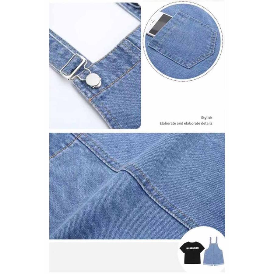 ボトムス ショートパンツ 女の子 男の子 オーバーオール デニムオーバーオール ポケット 子供服 半袖 tシャツ セットアップ オーバーオール キッズ |  | 08