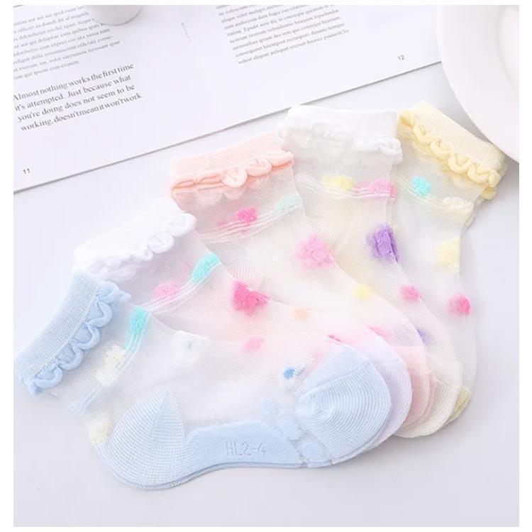 女の子 春夏 キッズ ショートソックス 子供 ソックス 夏 子供 メッシュ 涼しい 5足セット 透け感 薄手 おしゃれ 靴下 通気性 伸縮性 かわいい |  | 10