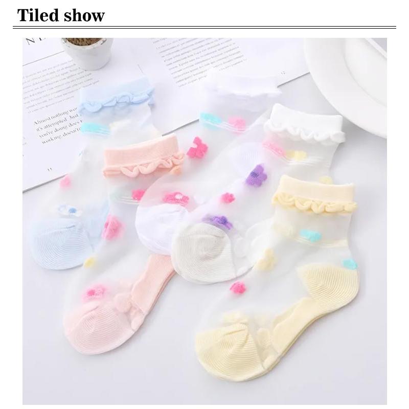 女の子 春夏 キッズ ショートソックス 子供 ソックス 夏 子供 メッシュ 涼しい 5足セット 透け感 薄手 おしゃれ 靴下 通気性 伸縮性 かわいい |  | 09