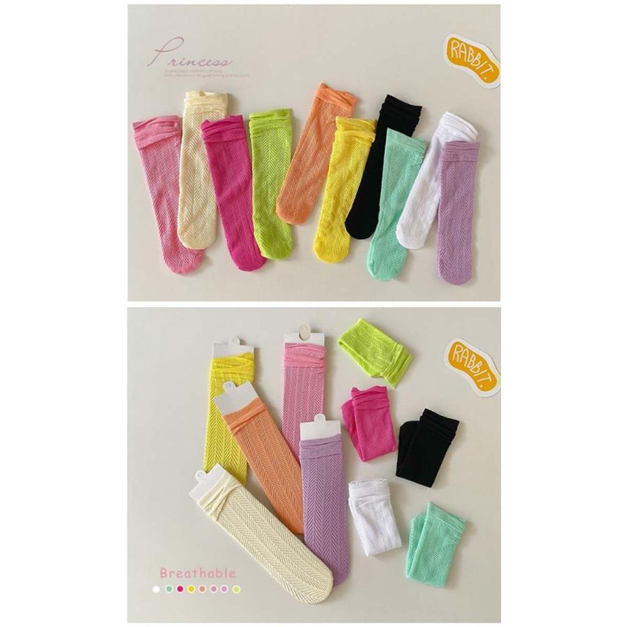 キッズ ハイソックス 遊戯会 キッズ靴下 透け靴下 女の子 ベビー靴下 靴下 透け感 靴下 学芸会 発表会 子供 ロング 靴下 無地 INS風 夏 ジ |  | 11