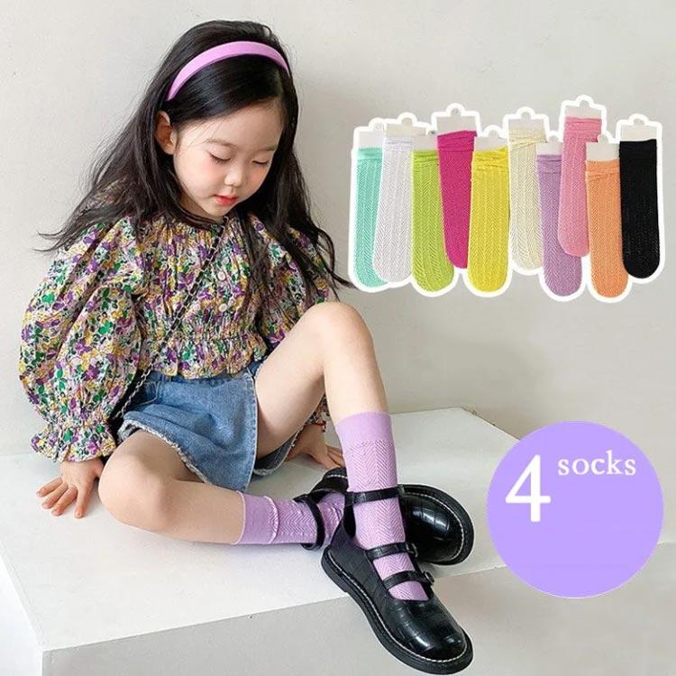 キッズ ハイソックス 遊戯会 キッズ靴下 透け靴下 女の子 ベビー靴下 靴下 透け感 靴下 学芸会 発表会 子供 ロング 靴下 無地 INS風 夏 ジ |  | 01