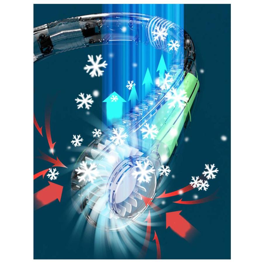 首掛け扇風機 首掛け扇風機 羽なし 扇風機 首掛け 首かけ 3000mA ネックファン 扇風機 小型 風量3段階 USB充電 携帯扇風機 接触涼感 静 |  | 14