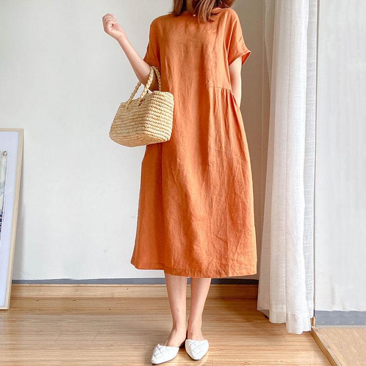 シンプル ワンピース ワンピース 夏 きれいめ 黒 シンプル ゆったり 半袖 レディース ロング丈 大きいサイズ ナチュラル レディース ワンピース |  | 02