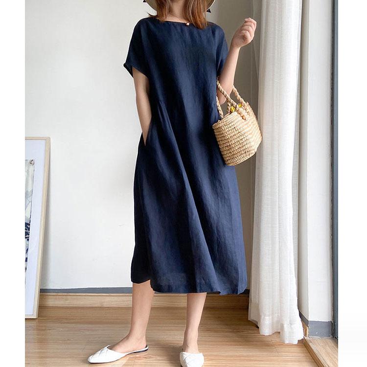 シンプル ワンピース ワンピース 夏 きれいめ 黒 シンプル ゆったり 半袖 レディース ロング丈 大きいサイズ ナチュラル レディース ワンピース |  | 04