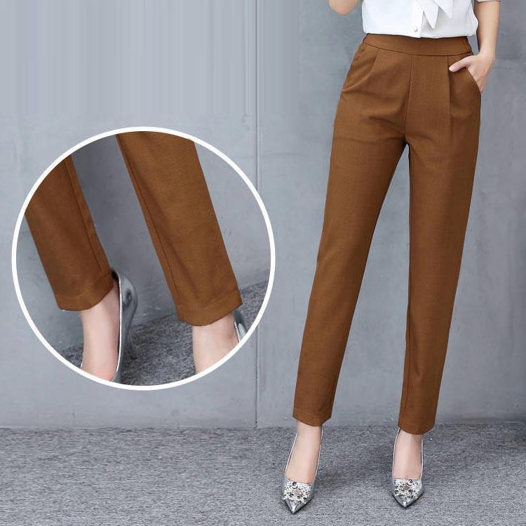 サルエル パンツ スラックス ストレッチ レディース テーパード ゆったり 薄手 脚長 チノ シンプル パンツ ボトムス カラーパンツ ポケット付き |  | 04