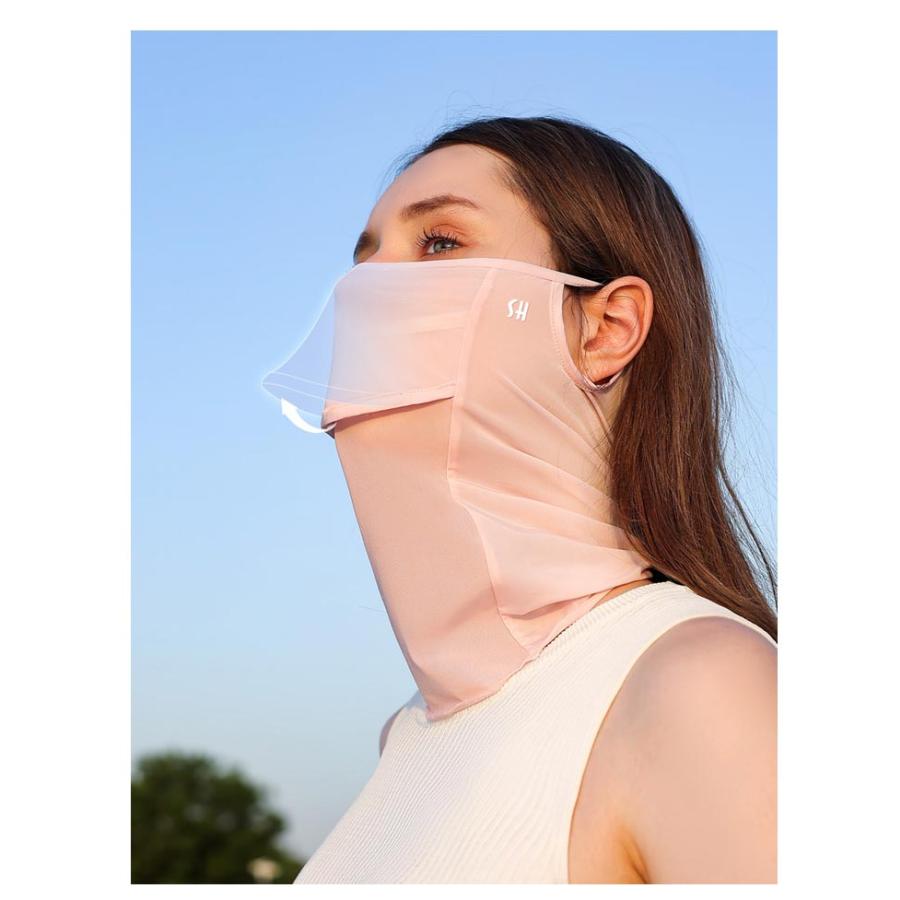 冷感 ネックガード フェイスカバー 夏用 フェイスマスク ネックカバー レディース UV対策 日焼け メッシュ 接触冷感 洗える 紫外線対策 フェイス |  | 11