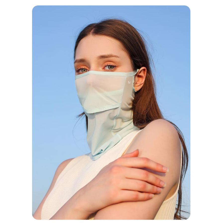 冷感 ネックガード フェイスカバー 夏用 フェイスマスク ネックカバー レディース UV対策 日焼け メッシュ 接触冷感 洗える 紫外線対策 フェイス |  | 16